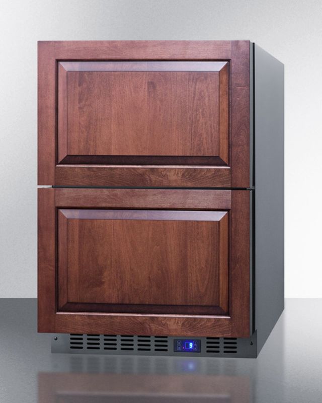 Summit® Classic 3.5 Cu. Ft. Stainless Steel/Panel-Ready Drawer Freezer 1