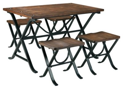 Signature Design by Ashley® Freimore Medium Brown Dining Room Table Set P33607589-1