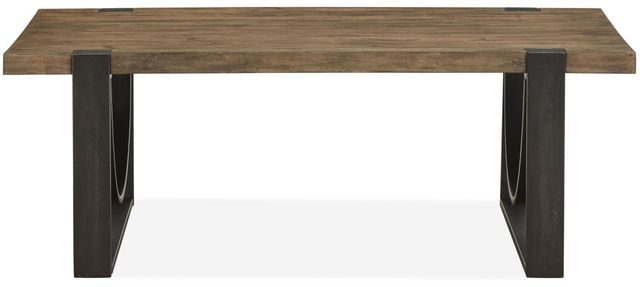 Magnussen Home® Bowden Rustic Honey Cocktail Table-0