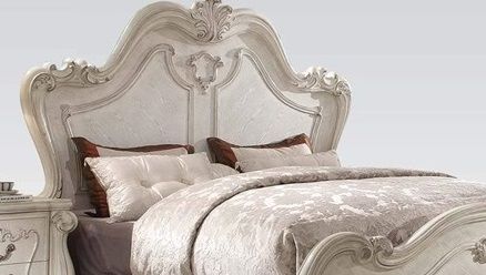 ACME Furniture Versailles Bone White California King Bed 1