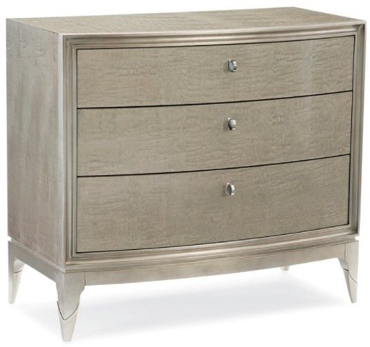 Caracole® Caracole Classic Rise And Shine Moonlit Sand And Soft Silver Leaf Nightstand 2599