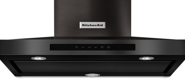 KitchenAid 36 Canopy Pro Style Range Hood with 3 Speed Settings, 585 CFM,  Convertible Venting & 2 LED Lights - Black Stainless Steel