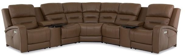 Palliser® Furniture Washington 7-Piece Brown Sectional 0
