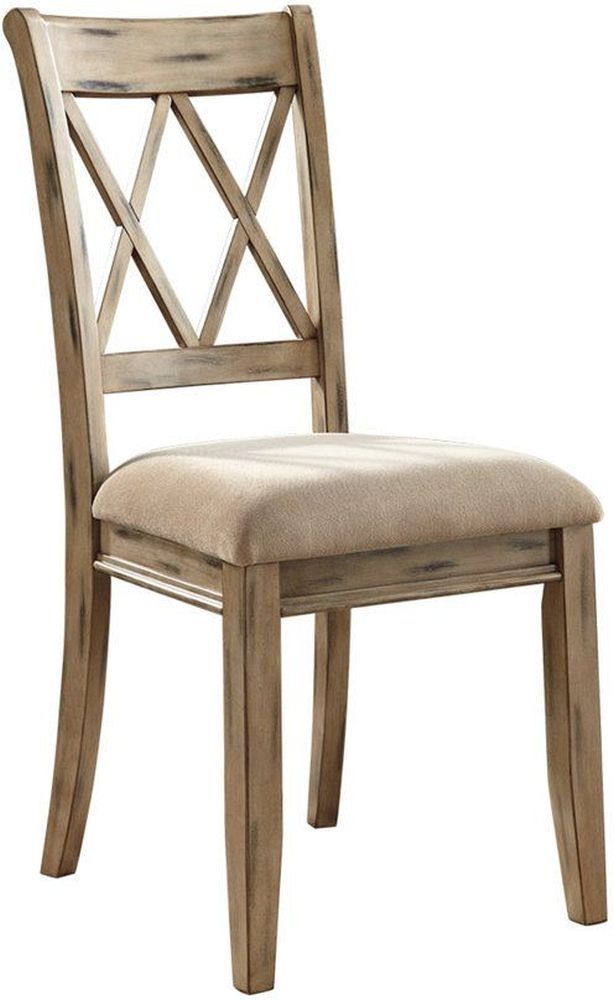 Signature Design by Ashley® Mestler Antique White Dining Upholstered Side Chair