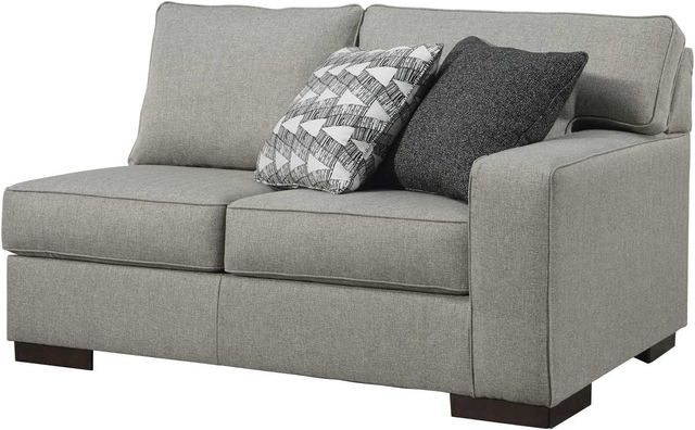 Benchcraft® Marsing Nuvella 5-Piece Slate Sectional with Chaise 6
