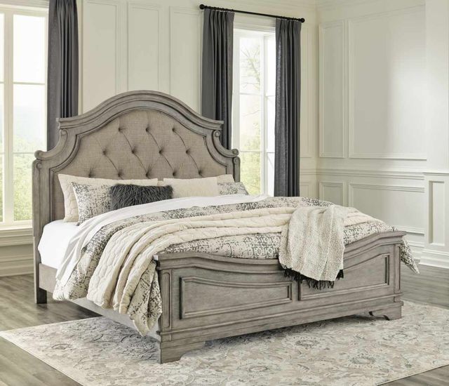 Signature Design by Ashley® Lodenbay Antique Gray Queen Panel Bed 14