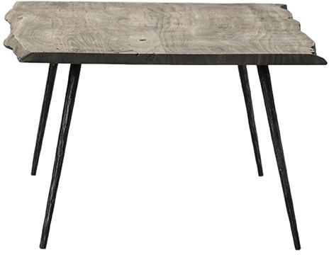 Dovetail Furniture Velez Sandblast Grey/Distressed Black Coffee Table-1