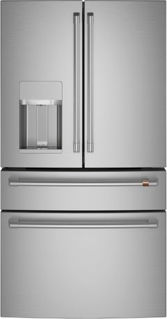 Café™ 27.6 Cu. Ft. Stainless Steel 4-Door French Door Refrigerator-CVE28DP2NS1