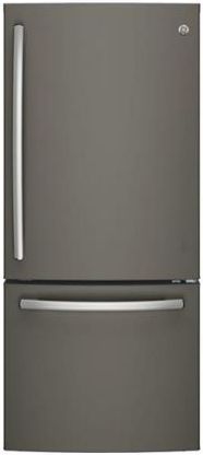 GE® Series 20.9 Cu. Ft. Slate Bottom Freezer Refrigerator