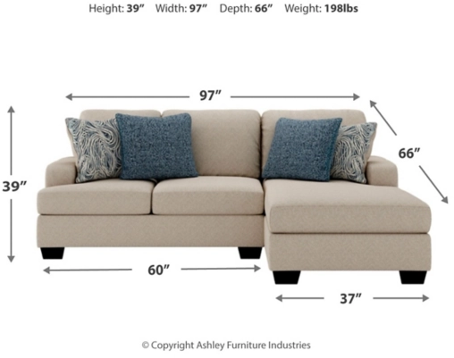 Ashley® Enola 2-Piece Sepia Sectional Sofa Set 1