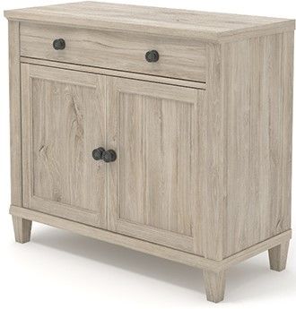 Sauder 2-Door Storage Cabinet Chalk Oak