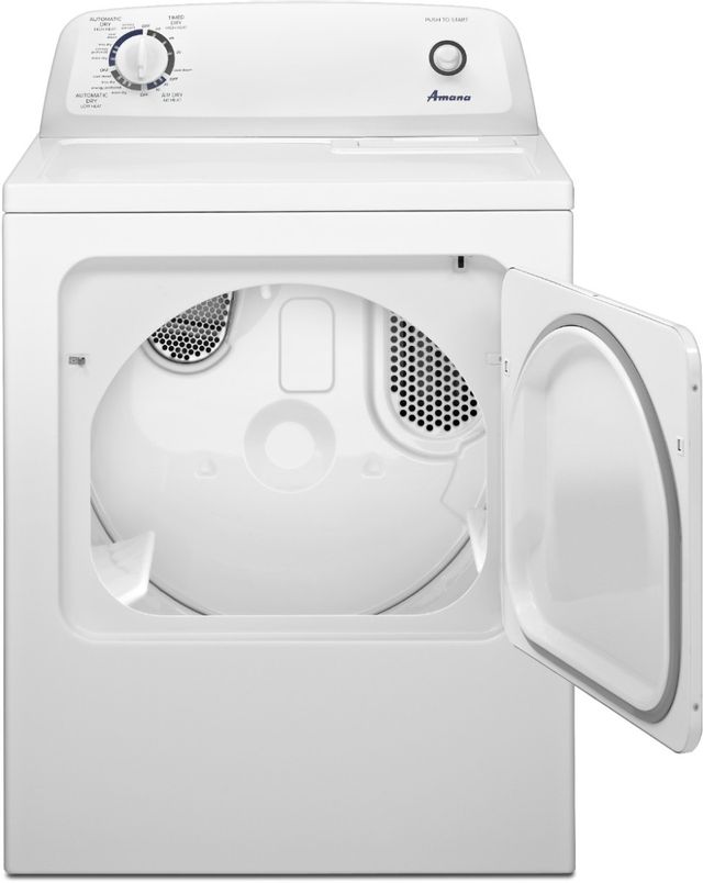 Amana® 6.5 Cu. Ft. White Front-Load Electric Dryer - GAS ADD $100 1