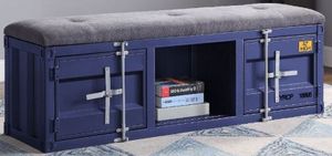 ACME Furniture Cargo Blue Youth Storage Bench