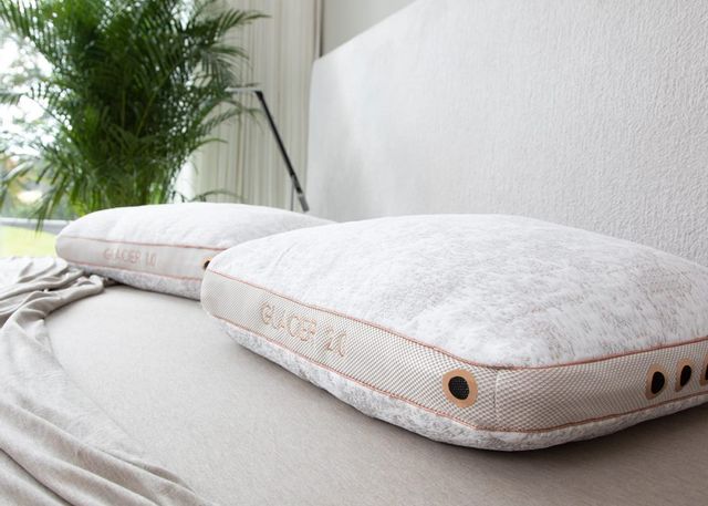 Bedgear® Glacier Performance® Shredded Latex/Polyester Fiber Blend 1.0 Bed Pillow-3