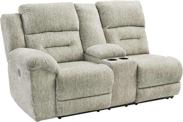 Signature Design by Ashley® Family Den 3-Piece Pewter Left-Arm Facing Power Reclining Sectional-2