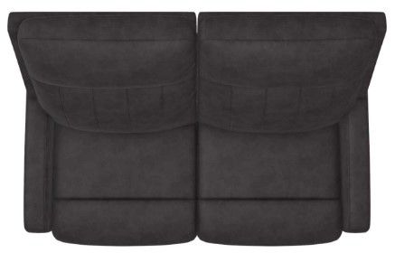 La-Z-Boy® Finley Pewter Leather Power Wall Reclining Loveseat with Headrest and Lumbar 12
