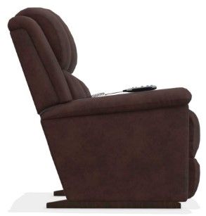 La-Z-Boy® Stratus Chestnut Leather Power Rocking Recliner with Massage and Heat 4