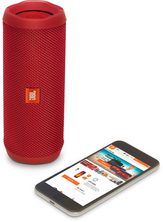 JBL® Flip 4 Red Portable Bluetooth Speaker-2
