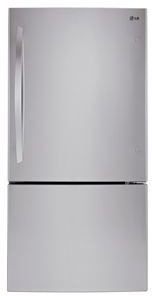 LG 24 Cu. Ft. Bottom Freezer Refrigerator-Stainless Steel