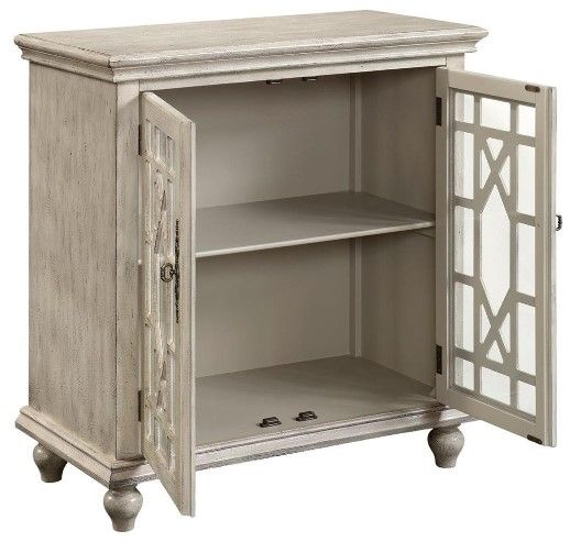 Coast2Coast Home™ Accents by Andy Stein Millstone Texture Ivory Cabinet 2