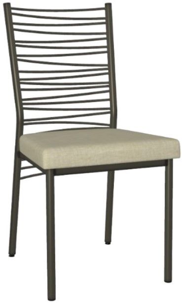 Amisco Customizable Crescent Upholstered Dining Side Chair