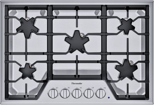 Open Box **Scratch and Dent** Thermador® Masterpiece® Star® 30" Stainless Steel Gas Cooktop-0