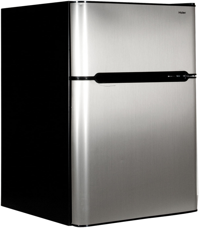 Haier 3.2 Cu. Ft. Stainless Steel Compact Refrigerator 0