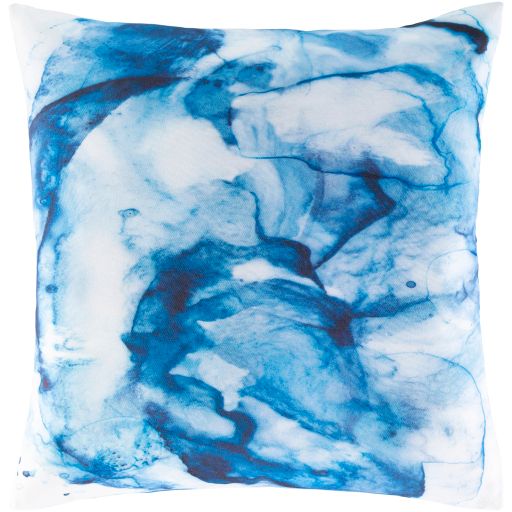 Surya Azora Sky Blue 20" x 20" Toss Pillow with Polyester Insert 0