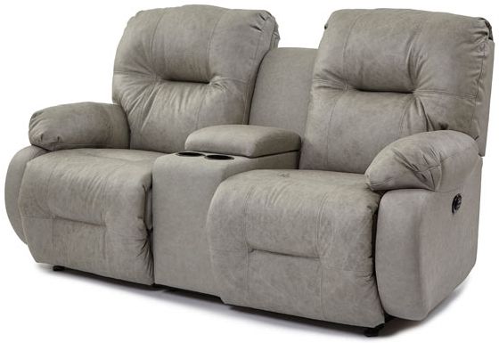 Best® Home Furnishings Brinley Power Reclining Space Saver® Loveseat with Console 1