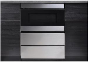 Sharp® 24" Stainless Steel Under the Counter Microwave Drawer Oven Pedestal