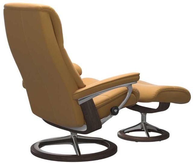 Stressless® by Ekornes® View Medium Reclining Signature Chair with Footstool Set 3