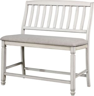 Furniture of America® Kaliyah Antique White Counter Height Bench