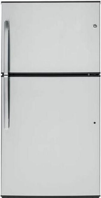 GE® 21.2 Cu. Ft. Stainless Steel Top Freezer Refrigerator-0
