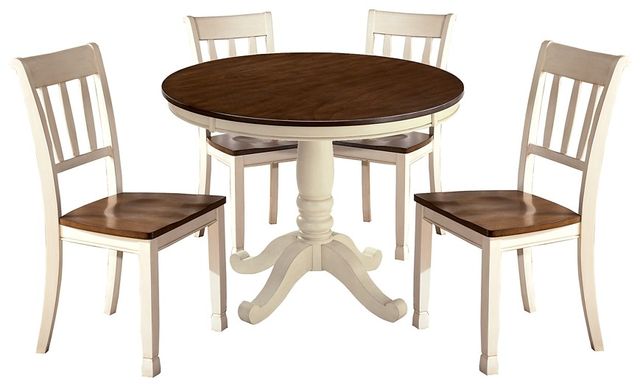 Signature Design by Ashley® Whitesburg Brown Round Dining Room Table Top 3