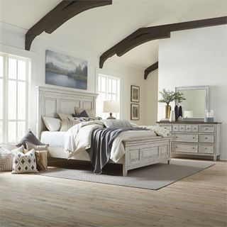 Liberty Furniture Heartland 3-Piece Antique White Queen Bedroom Set