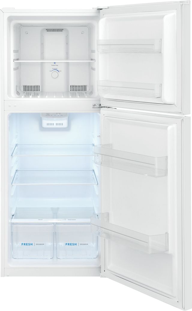 Frigidaire® 10.1 Cu. Ft. Brushed Steel Top Freezer Refrigerator 19