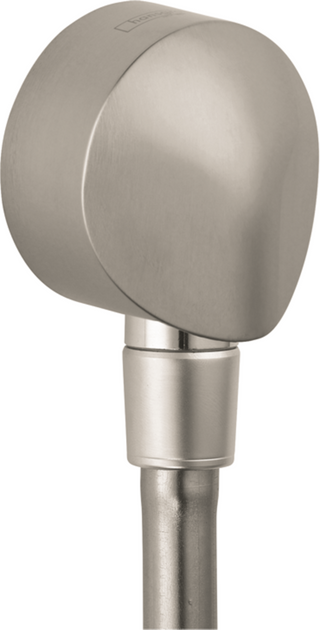 Hansgrohe FixFit Brushed Nickel Wall Outlet with Check Valves