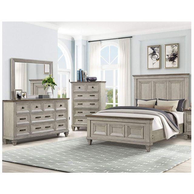 New Classic Home Furnishings Mariana King Bed, Dresser, and Mirror-0