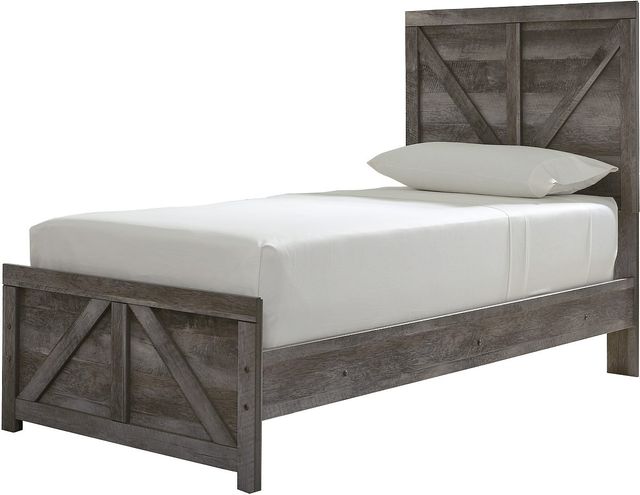 Signature Design by Ashley® Wynnlow Gray Twin Crossbuck Panel Bed-0