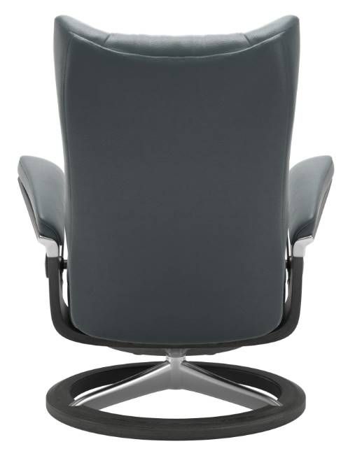 Stressless® by Ekornes® Wing Large Signature Base Chair and Ottoman 2