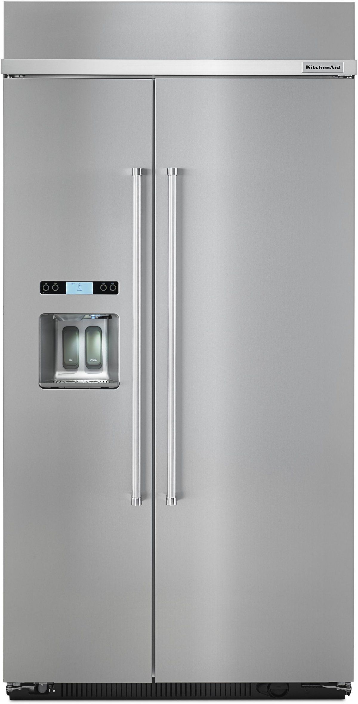 KitchenAid® 25.0 Cu. Ft. Stainless Steel with PrintShield™ Finish Built In Side-By-Side Refrigerator