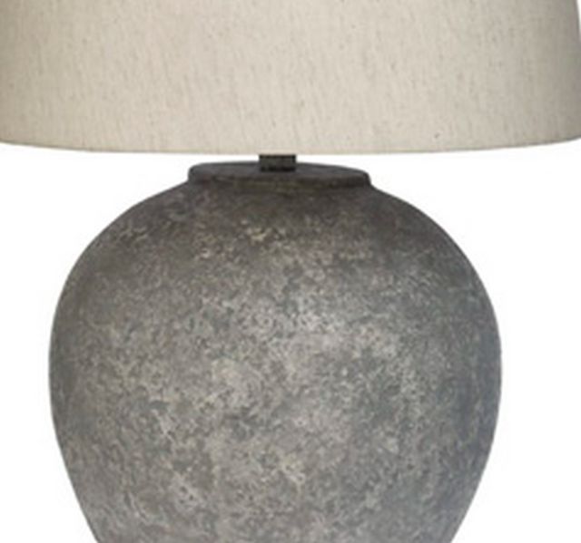 Signature Design by Ashley® Dreward Distressed Gray Table Lamp-1