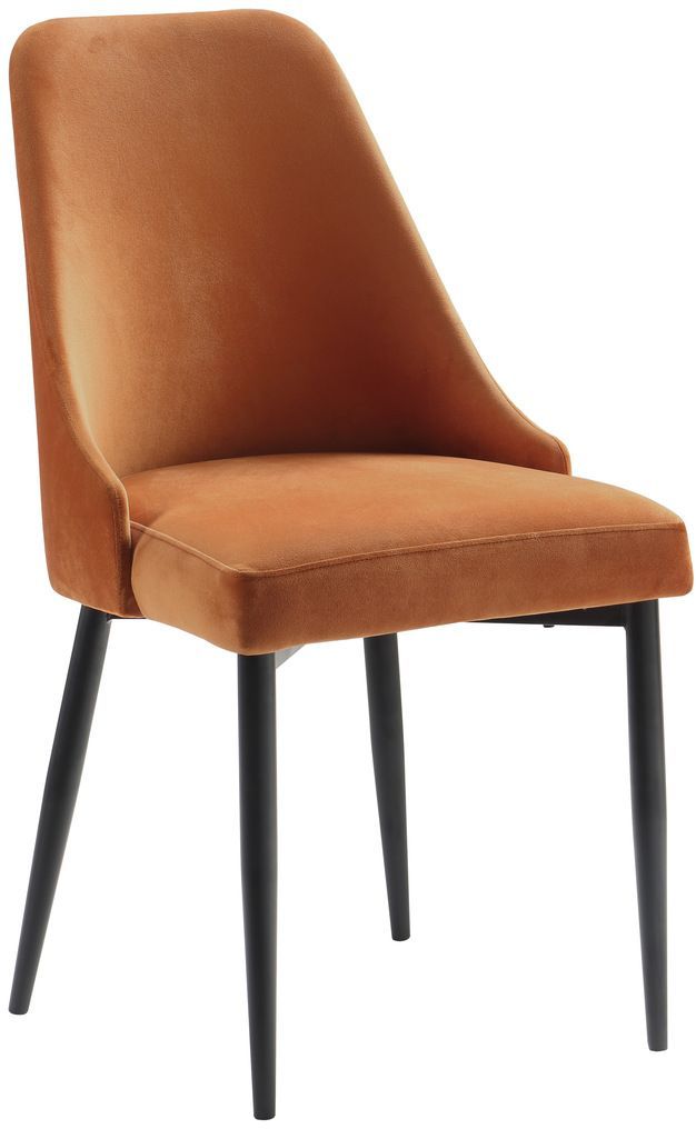 Chaise d'appoint de salle à manger de Mazin Furniture Keene - Orange