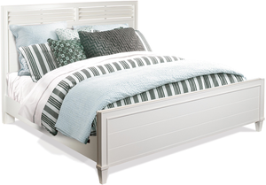 Riverside Furniture Talford Cotton Queen Louver Panel Bed