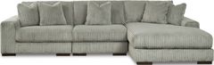 Signature Design by Ashley® Lindyn 3-Piece Fog Right-Arm Facing Sectional with Corner Chaise