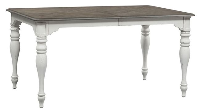 Liberty Furniture Magnolia Manor Antique White Finish Leg Table-1
