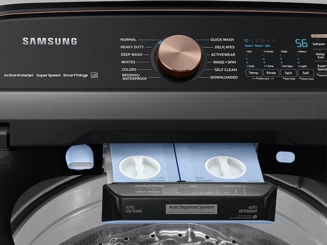 Samsung 5.5 Cu. Ft. Brushed Black Top Load Washer 8
