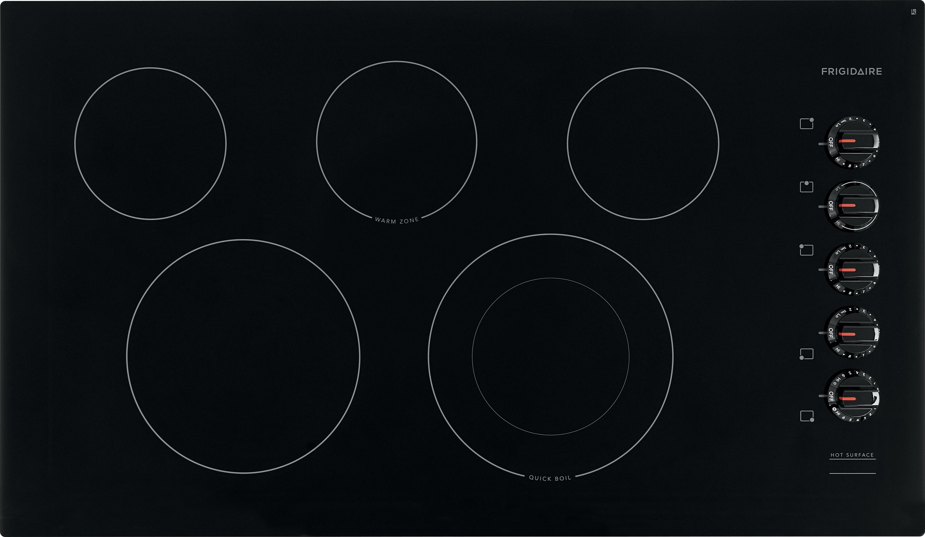 Frigidaire® 36" Black Electric Cooktop-FFEC3625UB