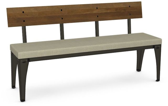 Amisco® Architect 60" Dining Bench w/Upholstered seat