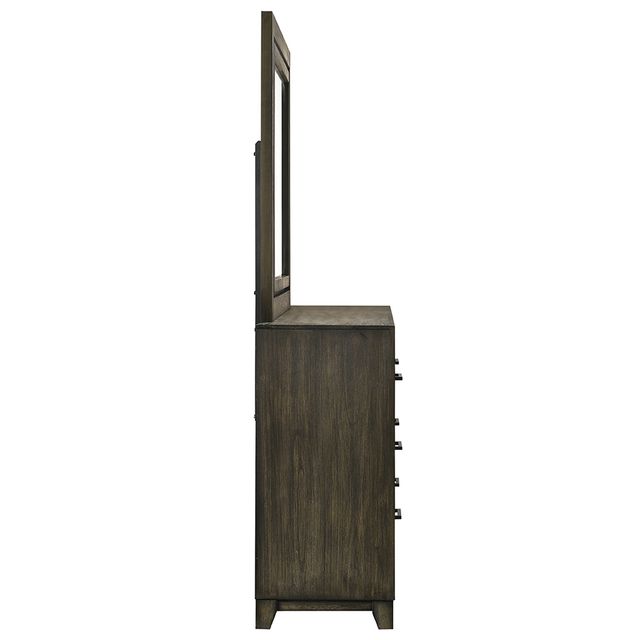 New Classic Home Furnishings Ashland Rustic Brown Dresser & Mirror-2